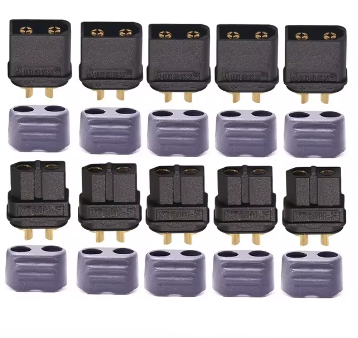 5 paar amass xt60 + plug connector met schede behuizing mannelijk & vrouwelijk