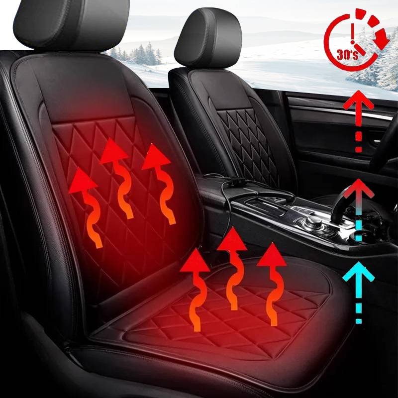 Autostoelverwarmer – 12 volt – lekker warm – voeg luxe toe aan uw auto – 3 kleuren voor elk interieur