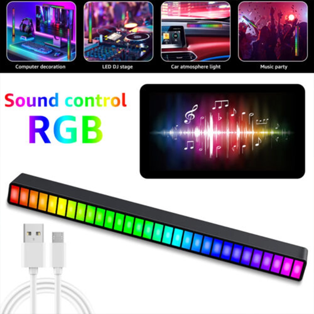 RGB LED Strip - Laat je omgeving tot leven komen - Dynamische lichtshow - Eenvoudige installatie - 8 weergavemodi - Voice control