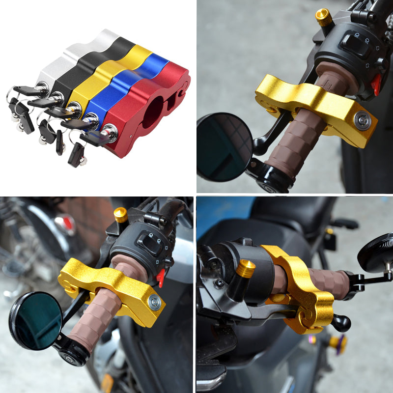 Stuur grip slot - scooter brommer motor fiets - bewaak uw eigendom - rem slot voor handvat - griplock - anti diefstal