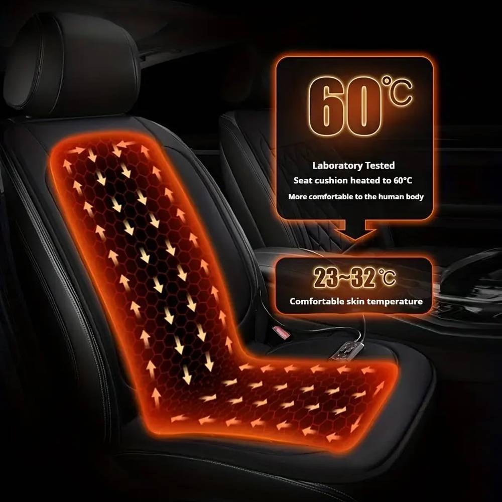 Autostoelverwarmer – 12 volt – lekker warm – voeg luxe toe aan uw auto – 3 kleuren voor elk interieur