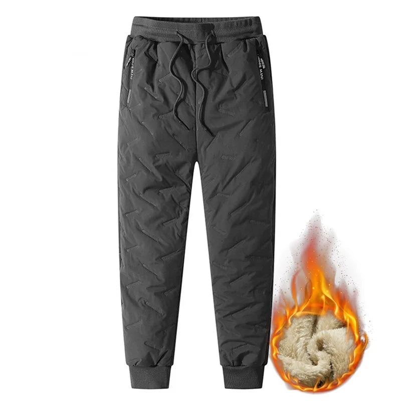 Winterbroek – warme en waterafstonend pluche fleece broel gemaakt van lamswol en katoen