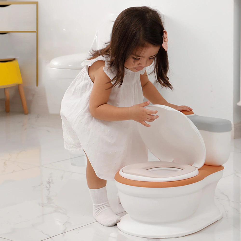 Kinder toilet  - uw kind zelfstandelijk naar de toilet - zindelijkheidstraining -potty training - inclusief geluidseffect - makkelijk schoon te maken