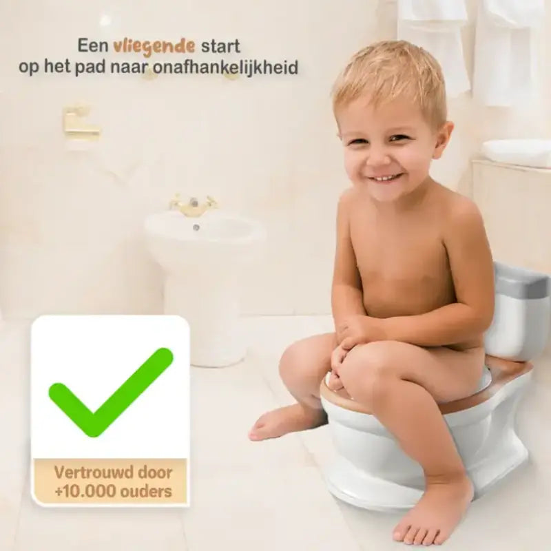 Kinder toilet  - uw kind zelfstandelijk naar de toilet - zindelijkheidstraining -potty training - inclusief geluidseffect - makkelijk schoon te maken