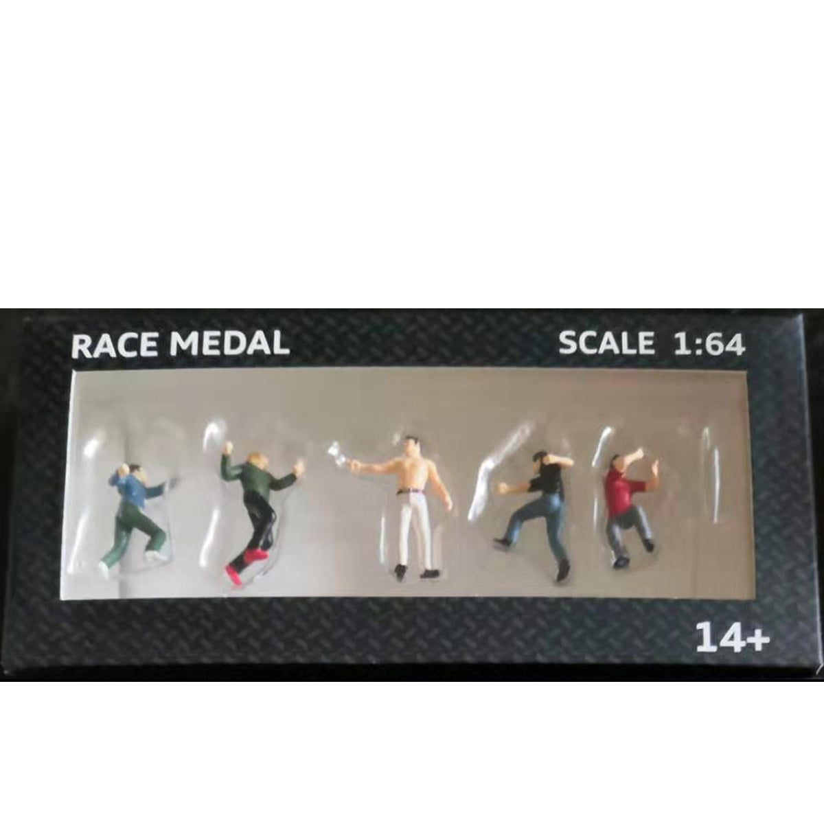 race medaille 1:64 schaalfiguren diorama outdoor fighting baseball bat scene character model