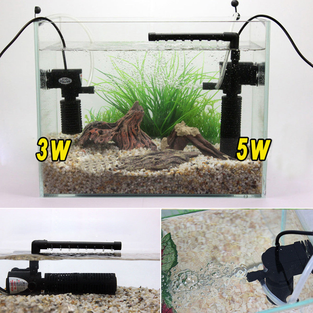 ultra stille aquarium dompelpomp zuurstof pomp aquarium water interne filter circulerende regenval