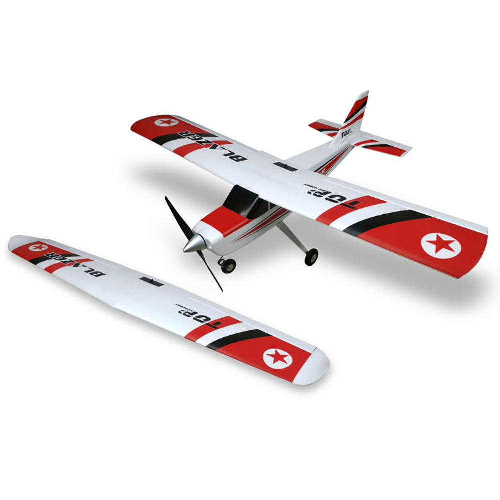 toprc hobby blazer met twee hoofdvleugels 1200mm/1280mm spanwijdte epo rc vliegtuig trainer pnp/rtf