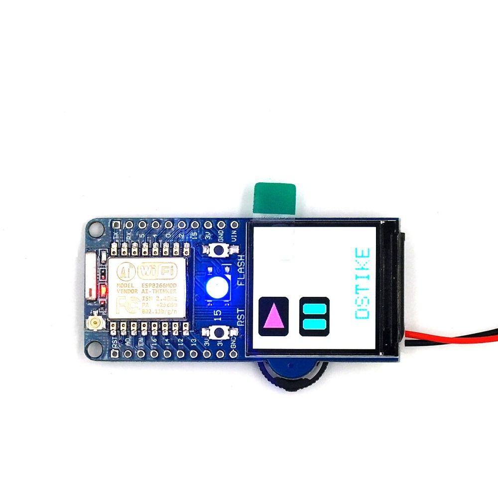 d-duino v6 esp8266 tft lcd-kleuren ontwikkelingsbord