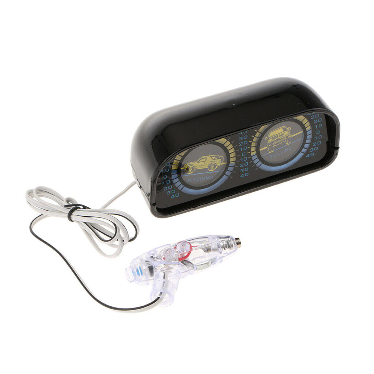 12v dubbelloops achtergrondverlichting hellingmeter inclinometer kompas balans niveau balancer voor off-road auto