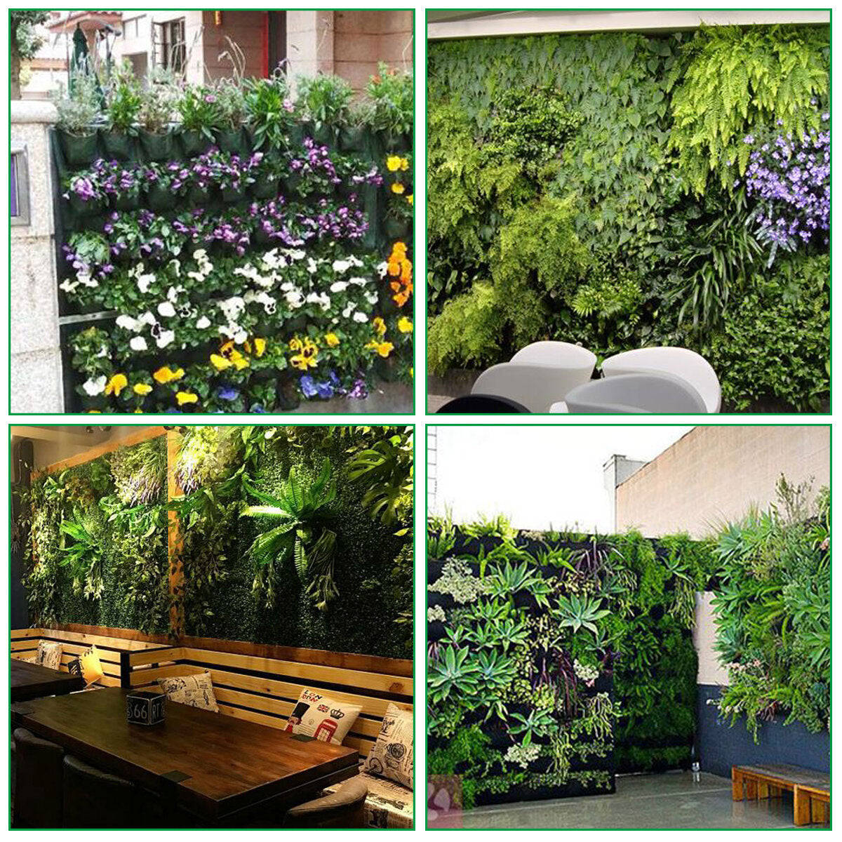 72 pocket verticale vergroening hangende muur tuin plantzakken muur planter nieuw