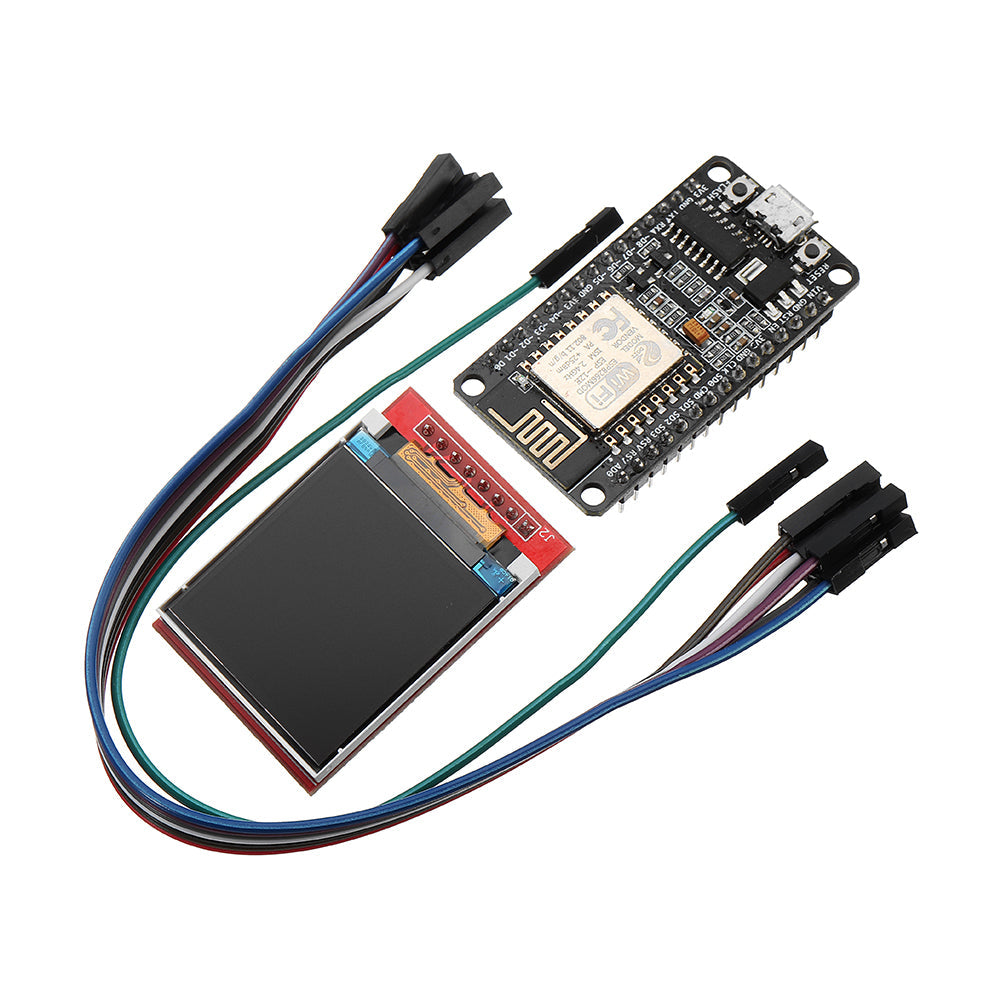 esp8266 ontwikkelset met beeldscherm tft afbeelding of woord weergeven door nodemcu board set