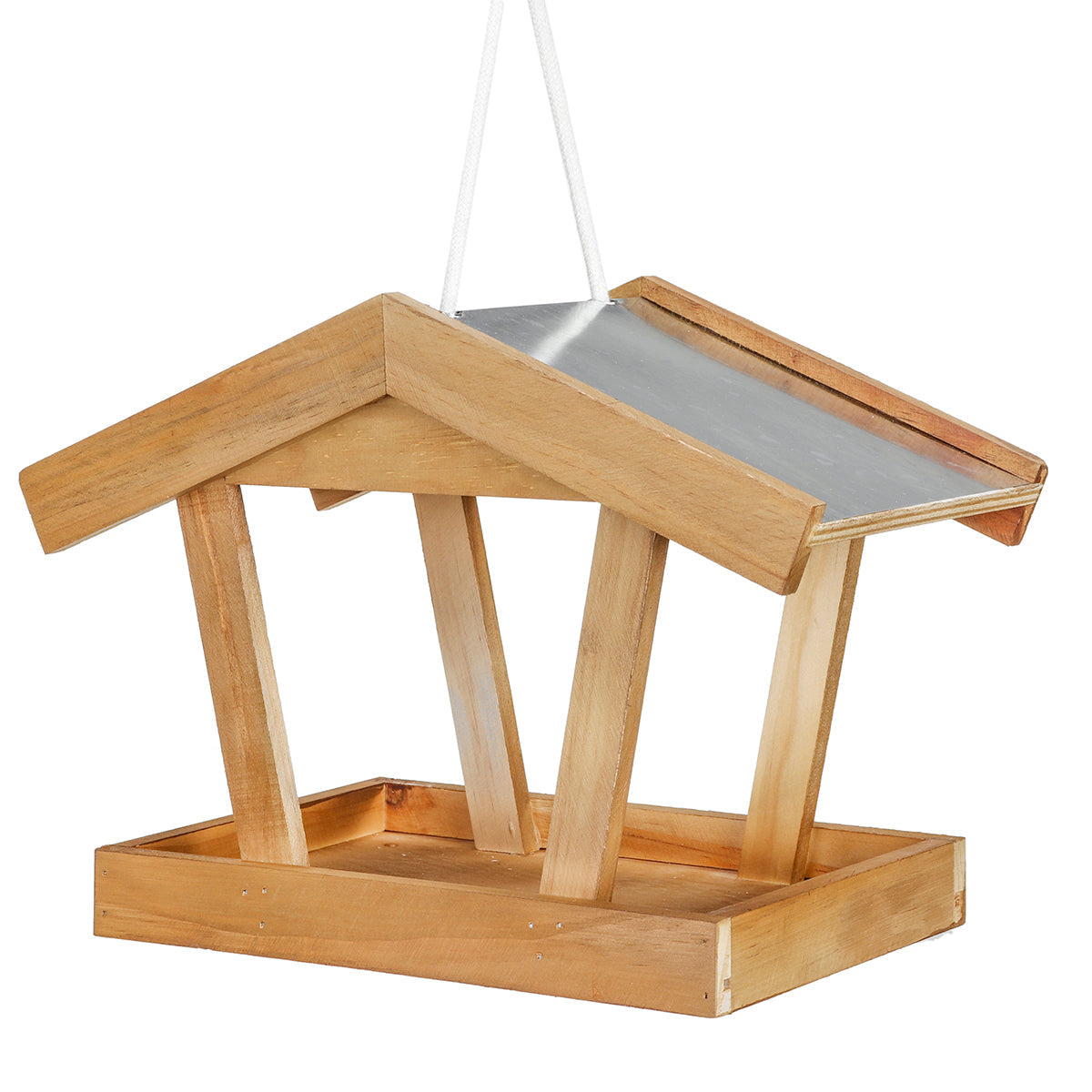 groot hangend vogelhuisje houten inheemse vogelvoeder kid's present feeder