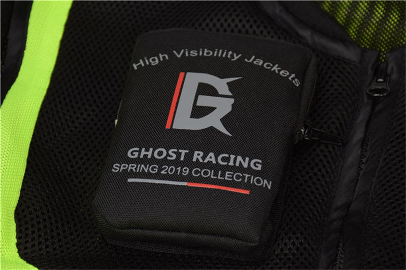 ghost racing motorrijdersvest rally pak veiligheidsbescherming reflecterend jack voor harley