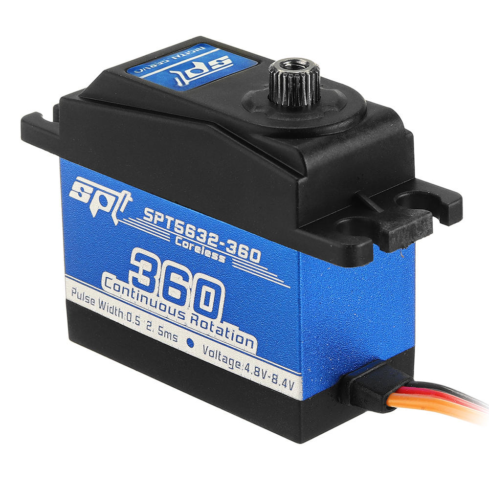 spt servo spt5632-360 coreless digital servo metal gear lager torque lineaire verandering voor rc robot