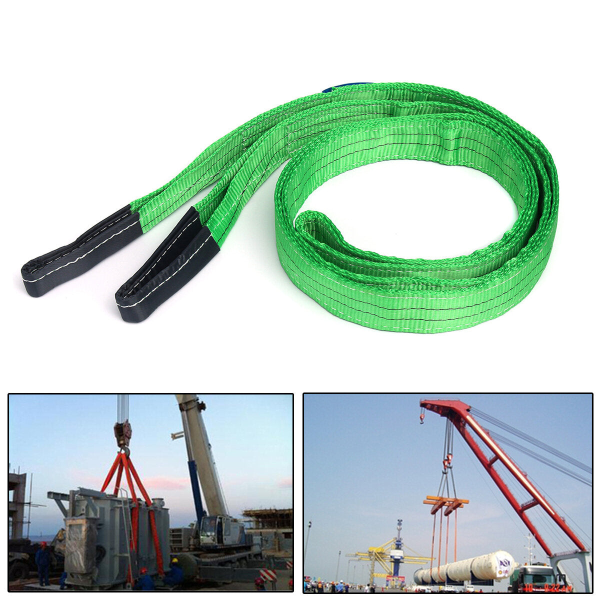 4 meter 2 ton 60 mm breed duplex singels trekken lifting sling strap strop