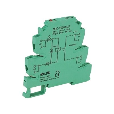 24v relaisbord solid state-relais mrc-25d61c24 tussenrelais ultradunne relaismodule