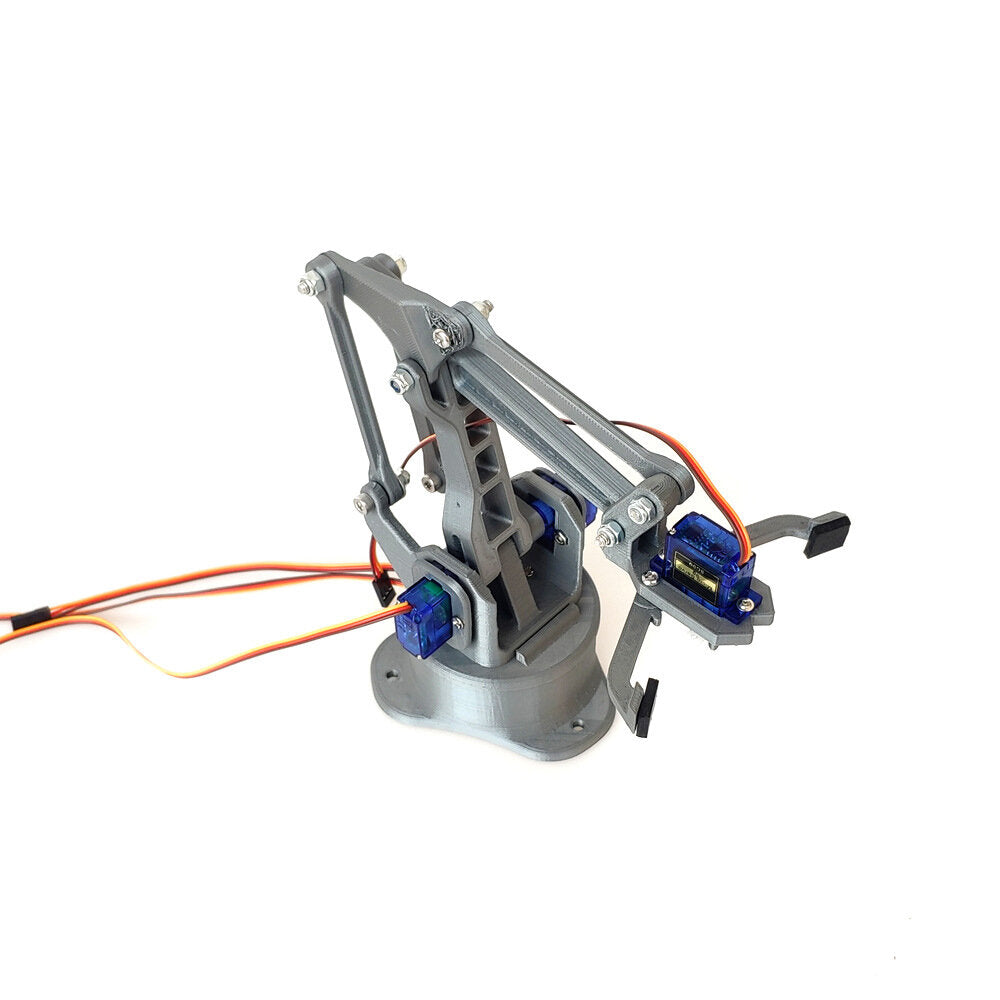 dhz robotic arm 4 dof 3d printing manipulator arm met vier sg90 servo