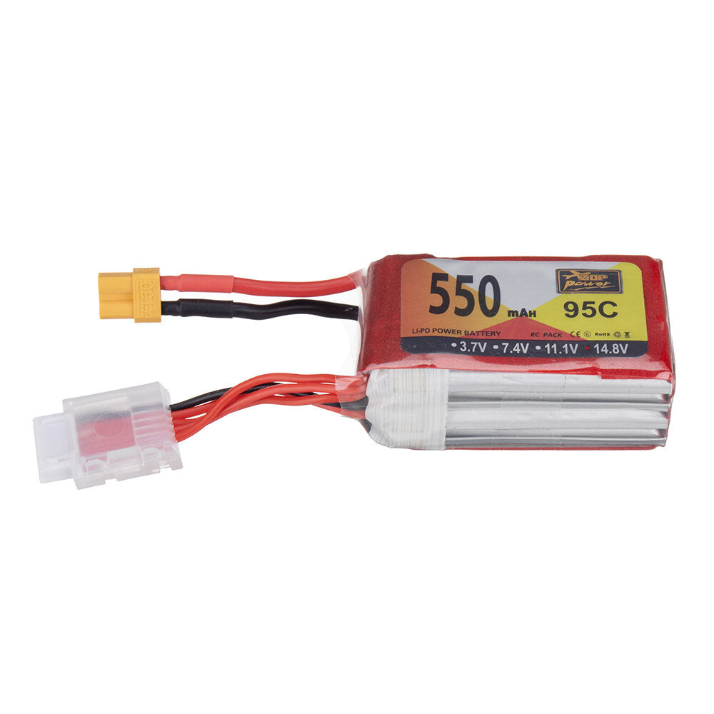 zop power 14.8v 550mah 95c 4s lipo-batterij xt30 stekker voor rc drone