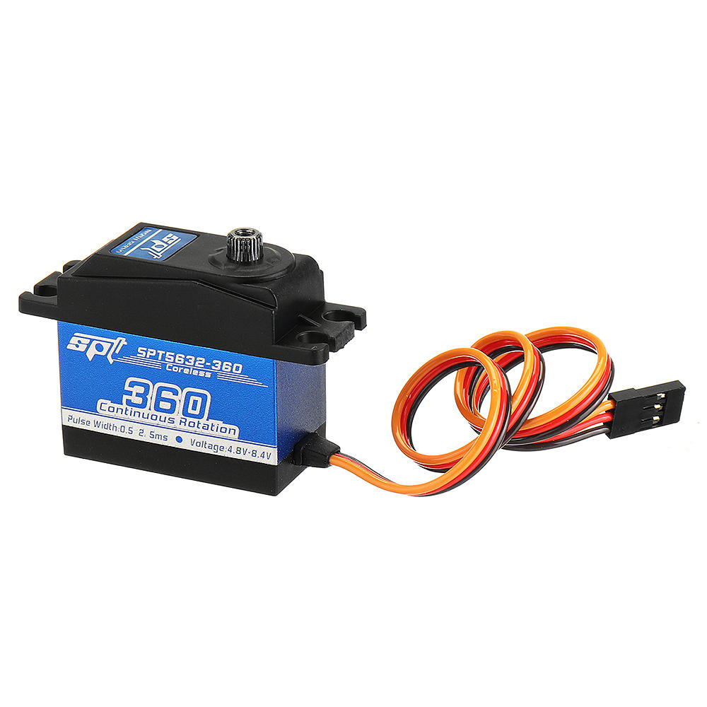 spt servo spt5632-360 coreless digital servo metal gear lager torque lineaire verandering voor rc robot