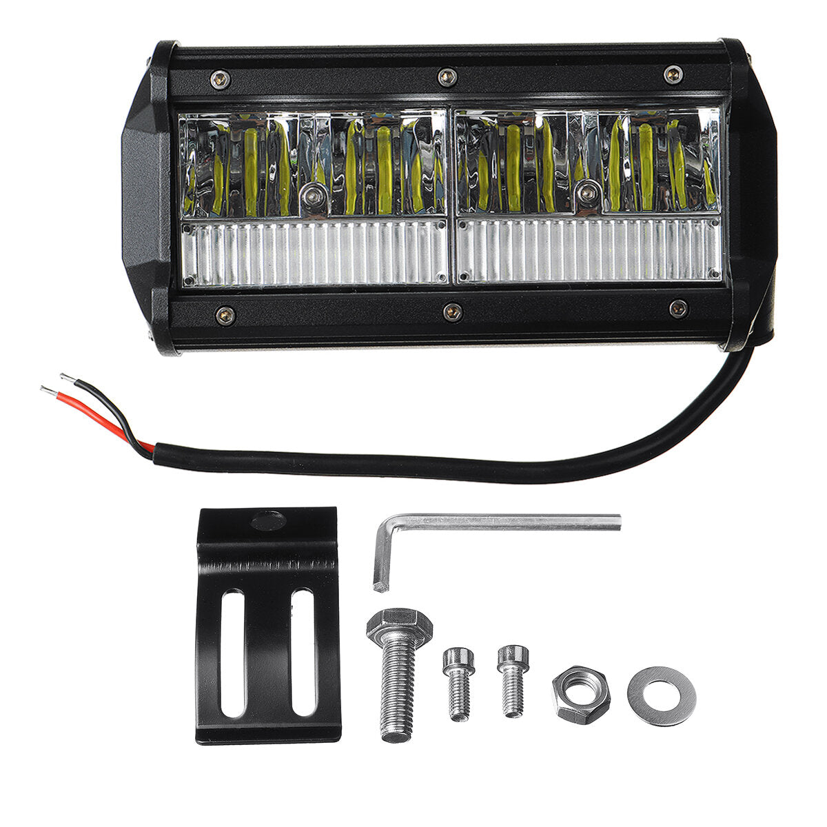 9-32v 4 inch / 7 inch led werklamp aluminium wit bar spot flood combo mist driving light offroad