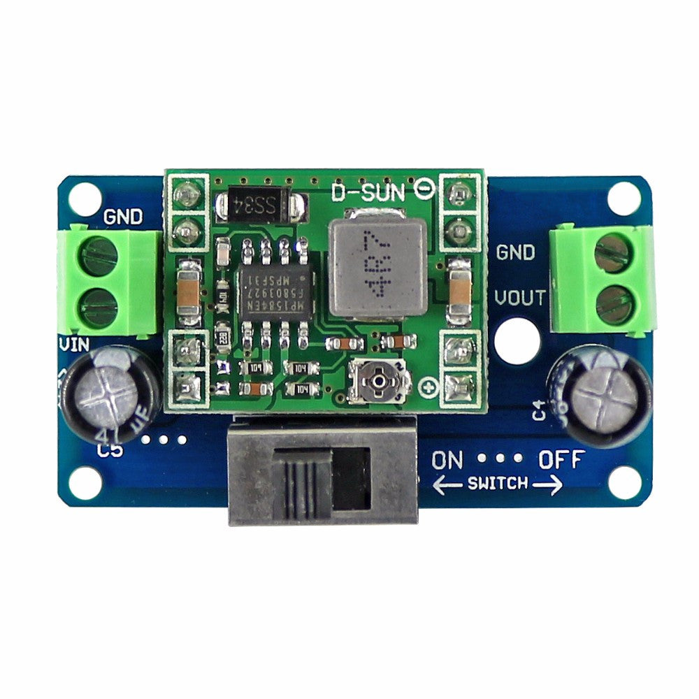 3 stuks mp1584 5v buck converter 4.5-24v instelbare step-down regulator module met schakelaar open-smart voor arduino - producten die werken met officiële voor arduino board s