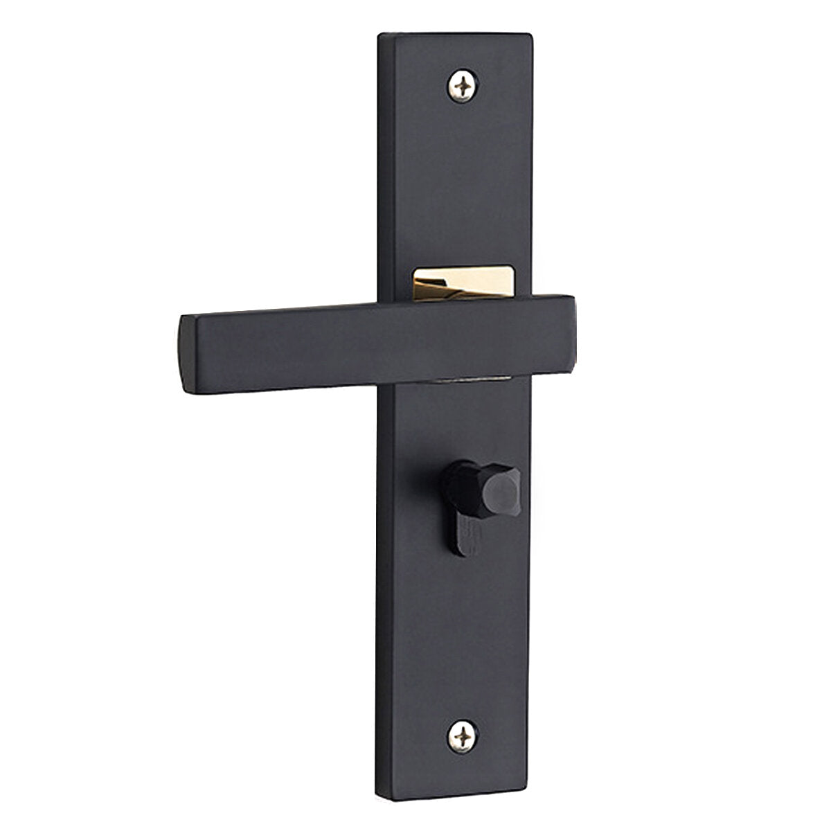 black steel home deur entry hefboom handvat sloten + 3 sleutels set voor indoor houten deur