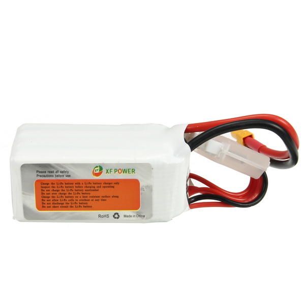 4 stuks xf power 14.8v 850mah 4s 70c lipo batterij xt30 plug