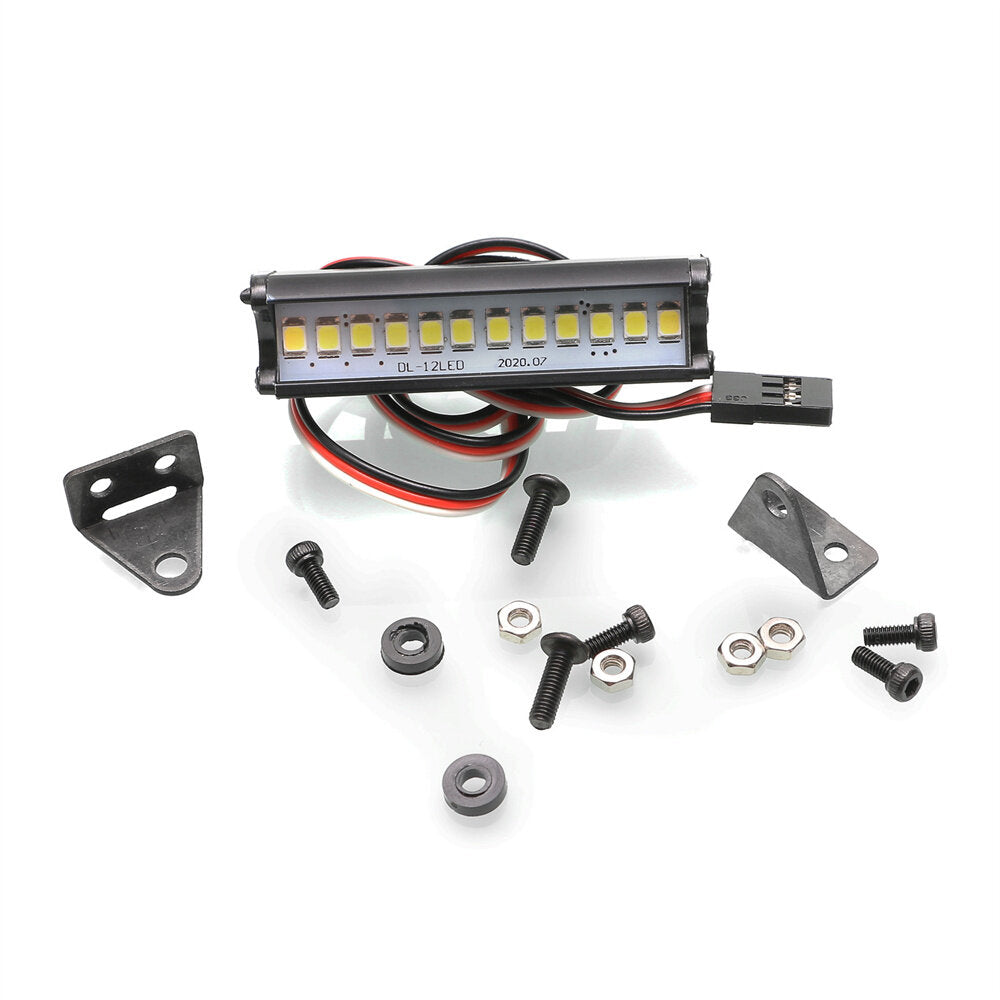 rc auto deel dak led light bar lamp 52mm 85mm zoeklicht voor 1/10 trx4 trx6 axiale scx10 km rc crawler auto onderdelen