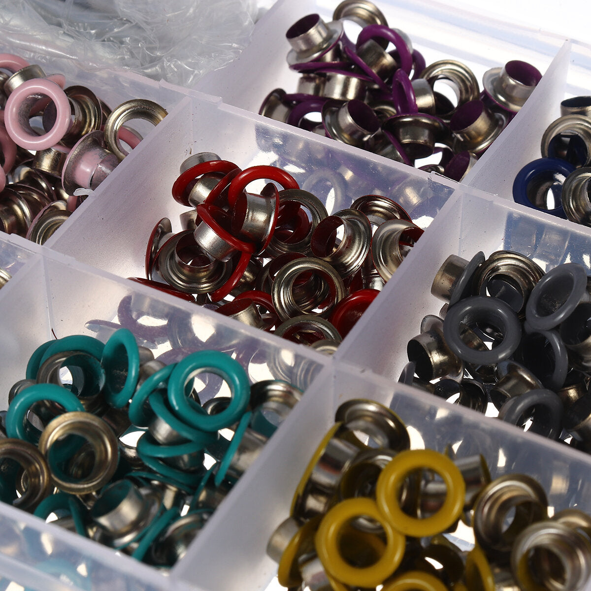 540 stuks grommets set duurzame kleding metalen oogjes knop met installatiegereedschap