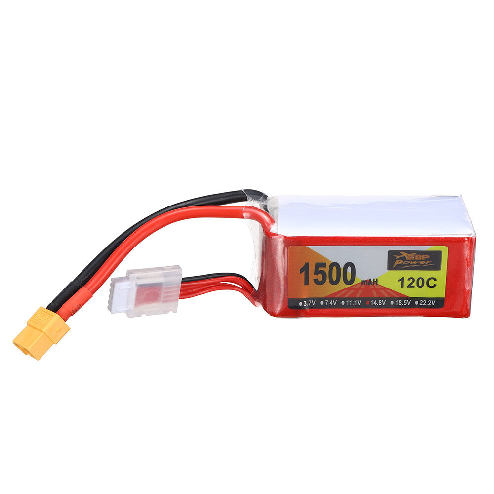 zop power 14.8v 1500mah 120c 4s lipo-batterij xt60-stekker voor rc drone