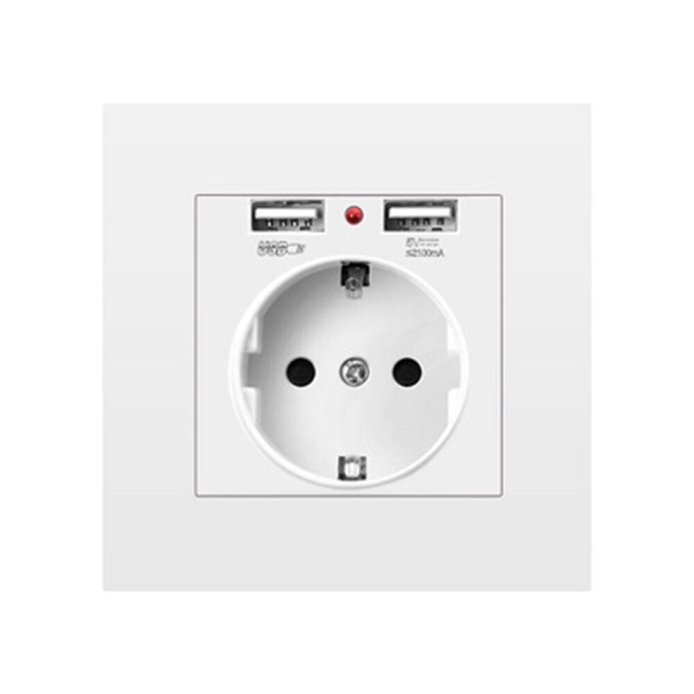 16a 250v usb-stopcontact stopcontact eu-standaard met 2 usb-poorten power panel smart led aan uit stopcontact