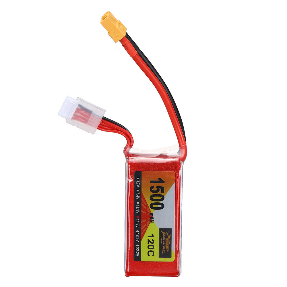 zop power 14.8v 1500mah 120c 4s lipo-batterij xt60-stekker voor rc drone