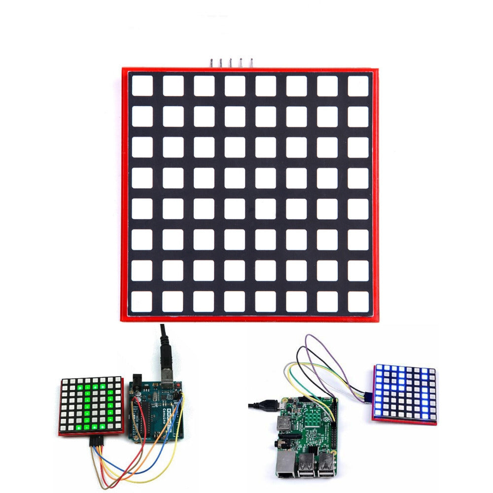 led full colour 8x8 rgb dot matrix scherm module voor raspberry pi 3/2/b +