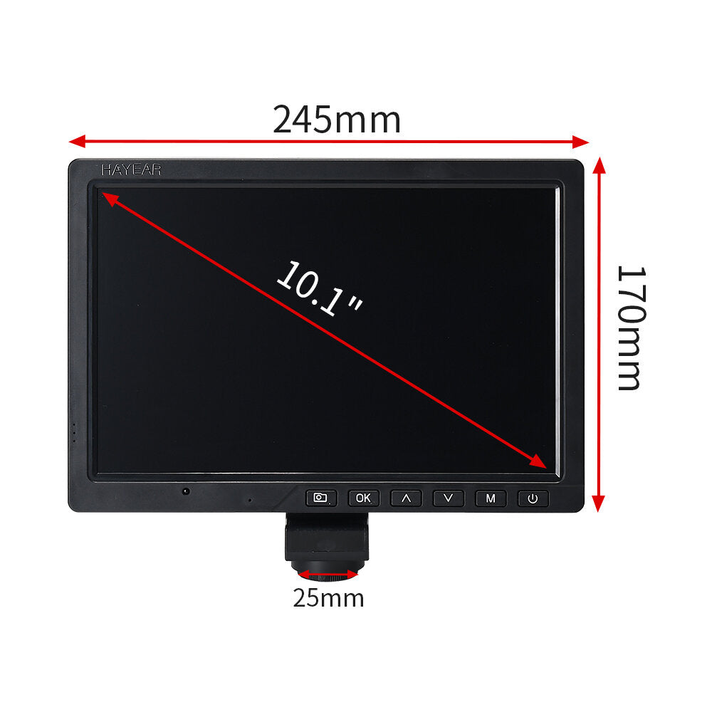 10.1 inch lcd hd video microscoop met 150x c mount lens elektronische microscoop camera met metalen stand professionele reparatie tools