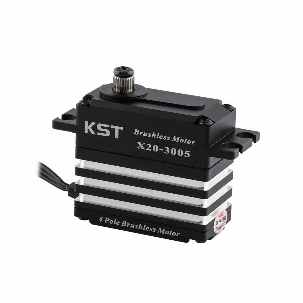 kst x20-3005 32kg 0.047sec hoogspanning digitale metal gear 4 pole ip65 spatwaterdichte borstelloze servo voor rc auto