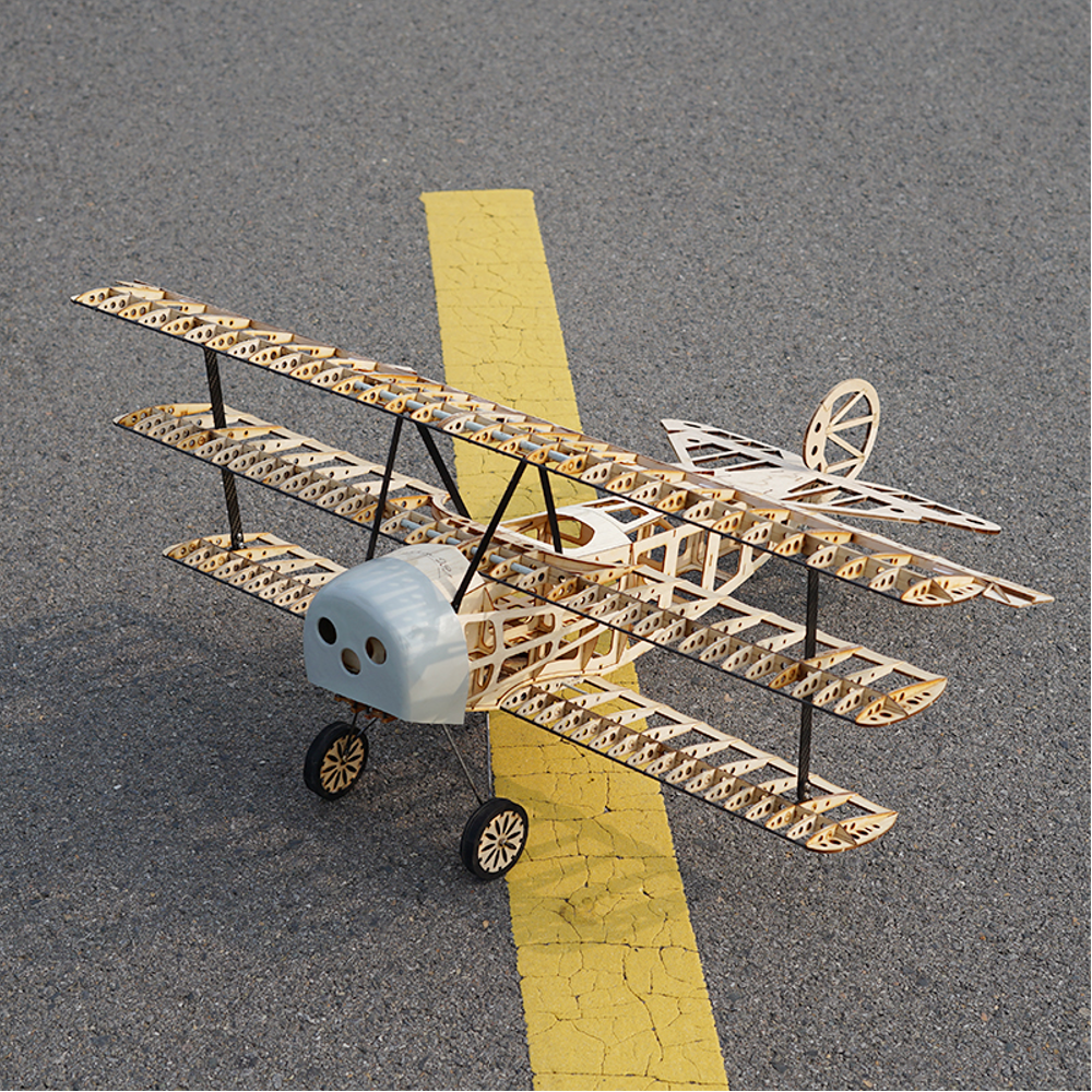 jwrc fokker dr.1 red baron 1020mm wingspan balsa wood triplane rc airplane warbird kit