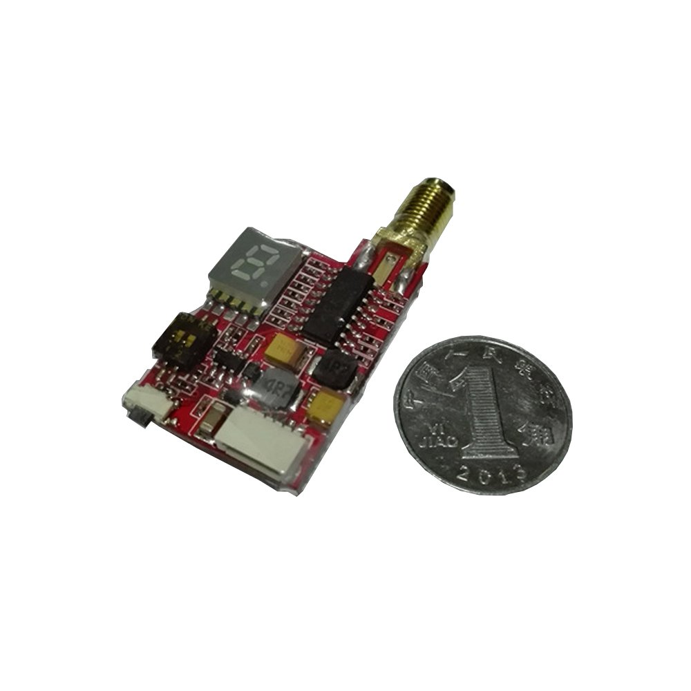 ts582s 5.8g 48ch 25mw/200mw/600mw schakelbare mini fpv-zender met digitaal display voor rc radiografische drone