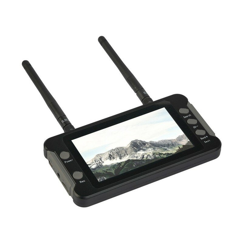 foxeer 4.3 inch 800x480 fpv monitor 5.8g 40ch ingebouwde dvr ontvanger batterij voor rc drone