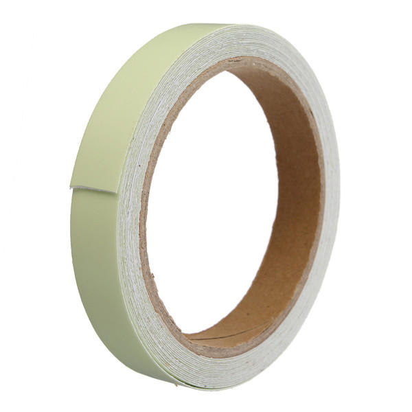 15 mm × 5 m pet-lichtgevende waarschuwingstape pvc-acryl opslaglichttape