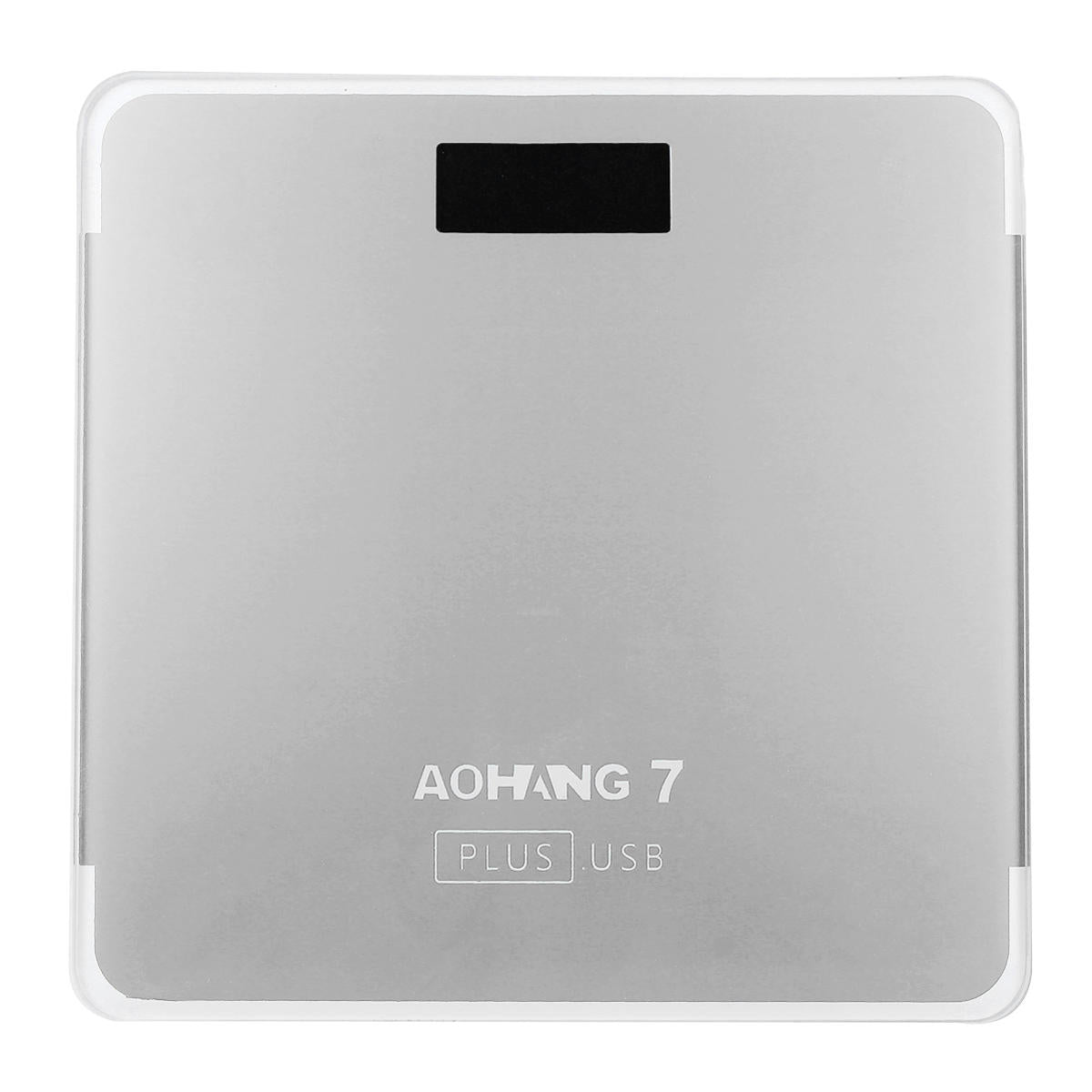 aohang 7 plus usb-versie 180kg lcd elektronisch digitaal gehard glas weegschaal