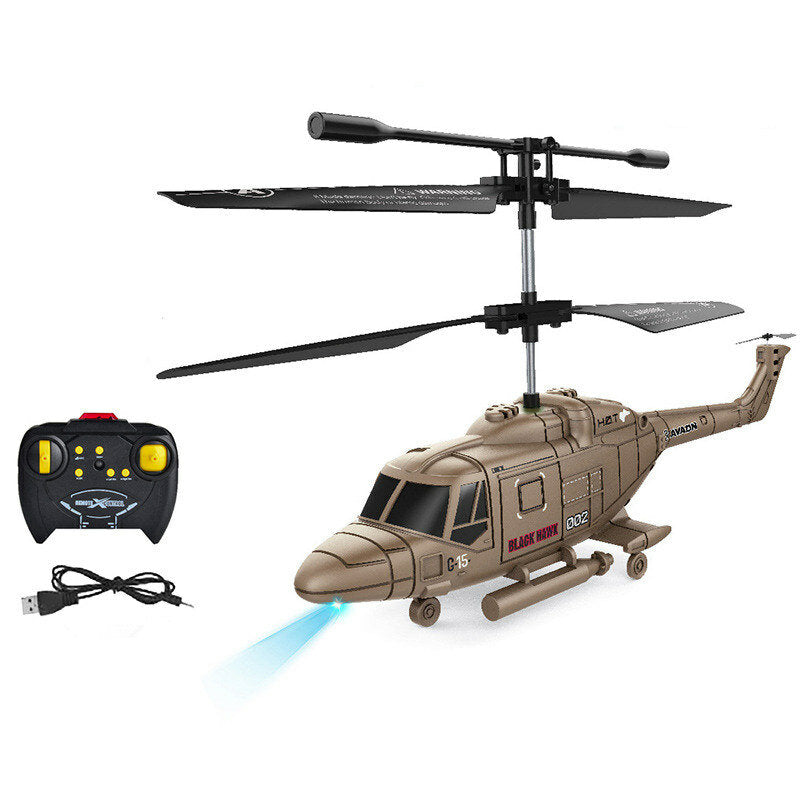 dwi 2.5ch anti-jamming systeem one key take off fall resistance militaire rc helicopter rtf