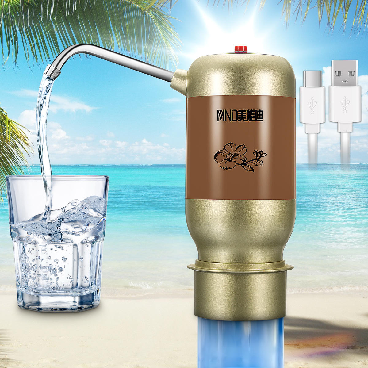 elektrische automatische waterpompdispenser gallonfles drinken met usb-kabel draagbare schakelaar