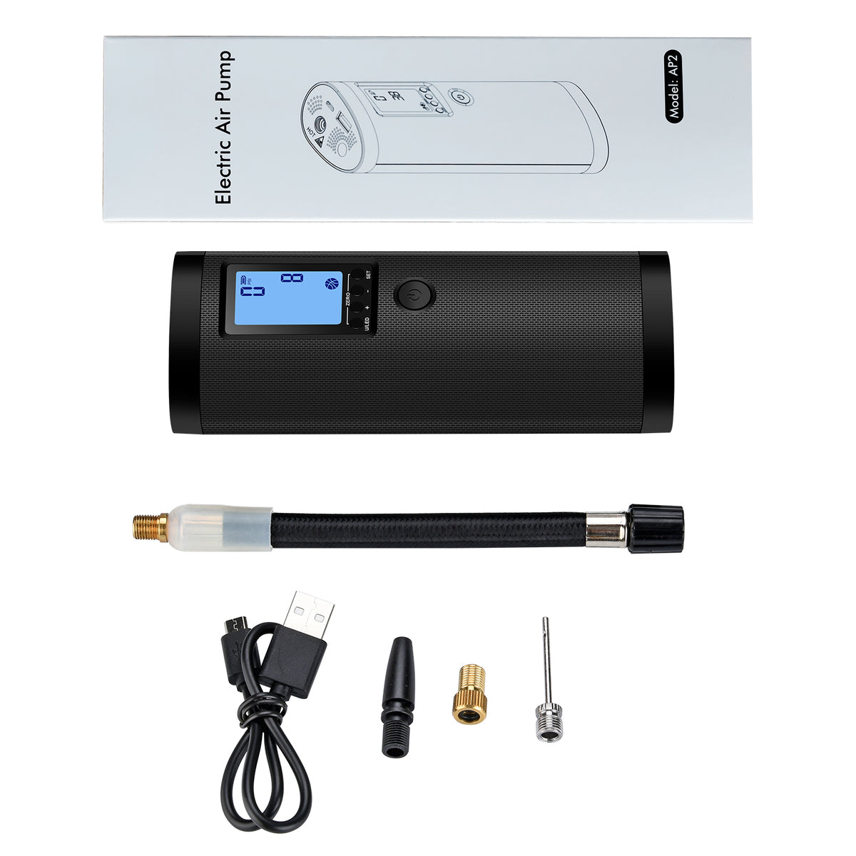 enusic upgrade 3 in 1 draadloze 120 psi draagbare luchtpomp 20l/min draadloze bandencompressor intelligente digitale led-bandenpomp power bank handheld 2000mah