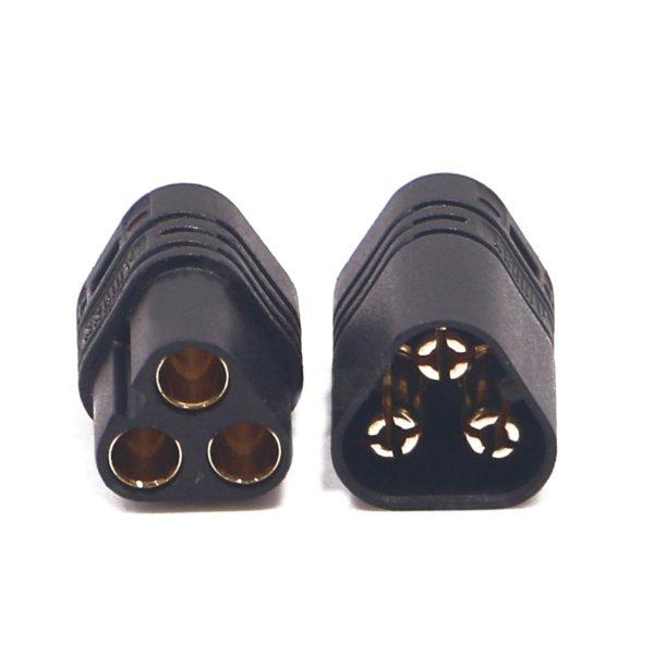 20 paren amass mt60 drie-holes plug connector zwart mannelijk & vrouwelijk