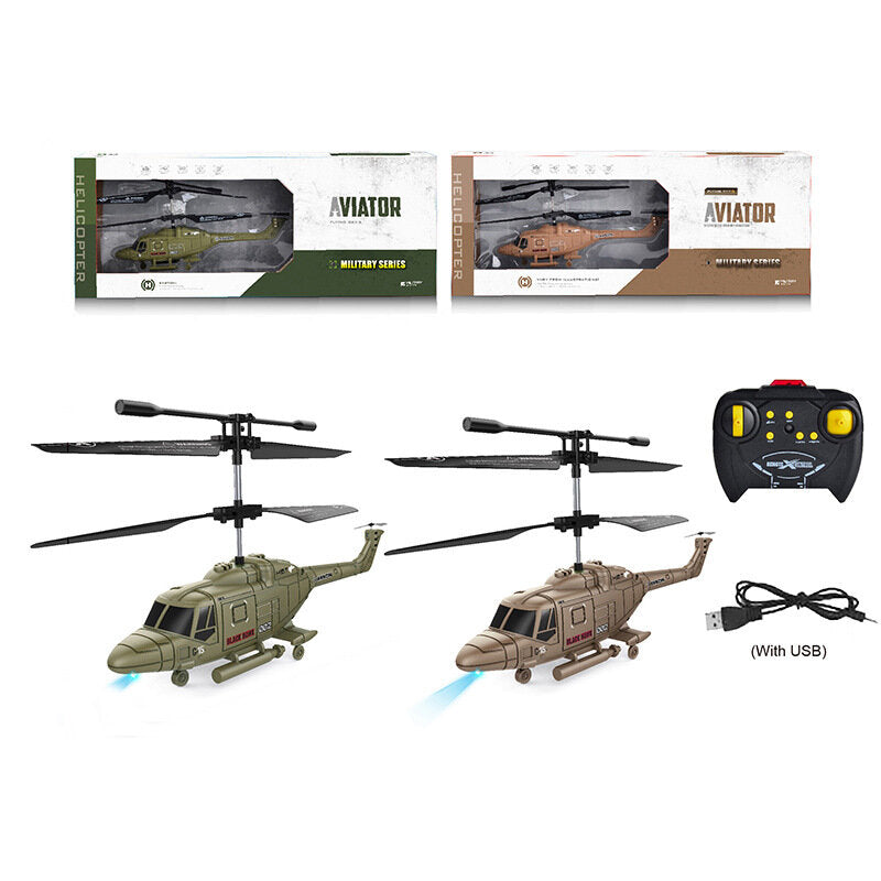 dwi 2.5ch anti-jamming systeem one key take off fall resistance militaire rc helicopter rtf