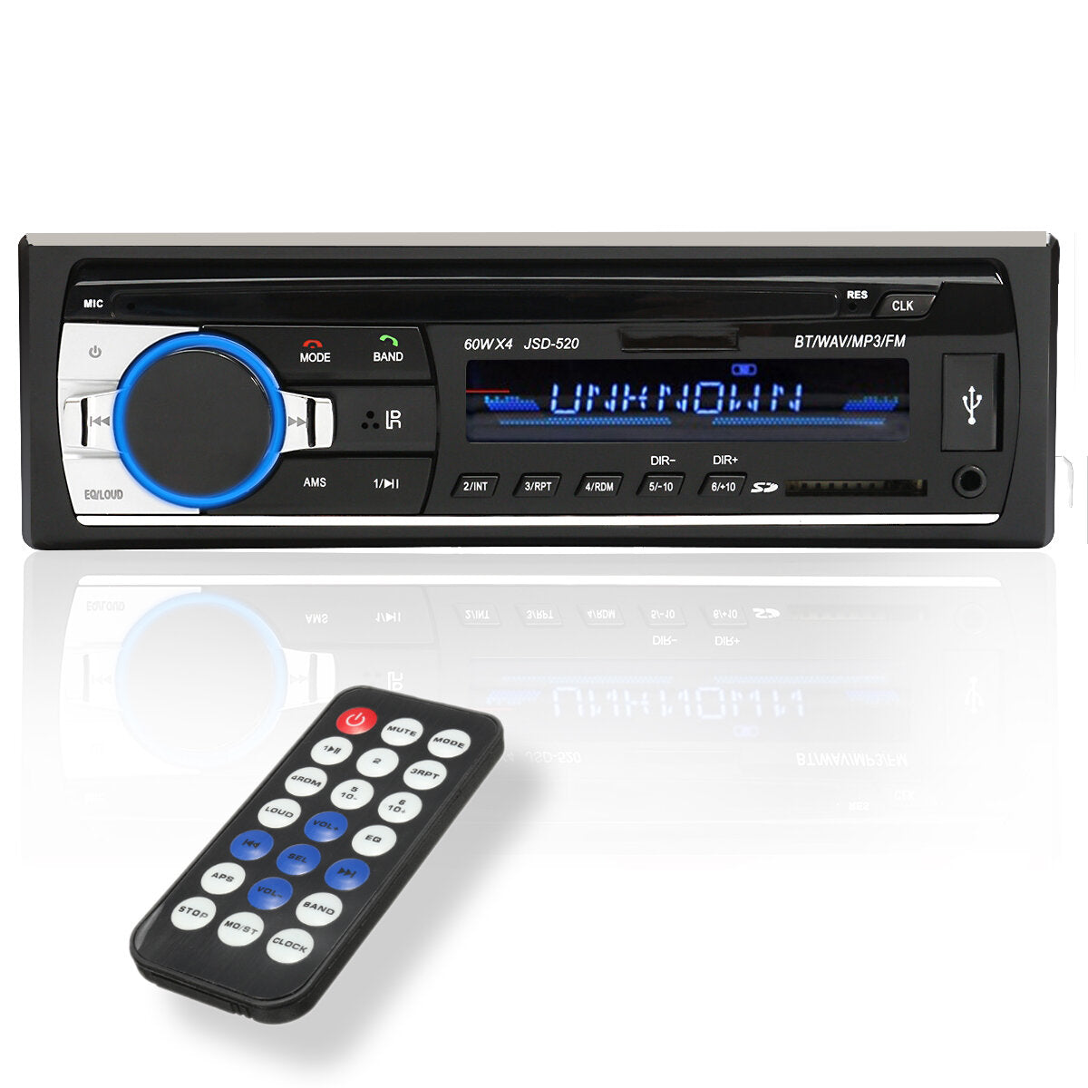 jsd-520 24v auto stereo radio mp3-speler auto audio bluetooth handsfree aux sd usb fm