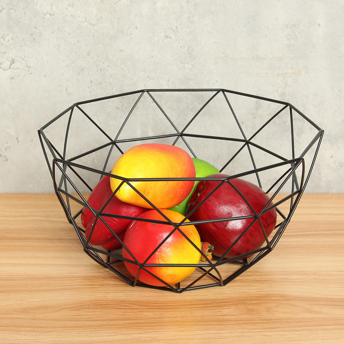 geometrische metaaldraad decoratie opslag display mand display groente fruitschaal houder