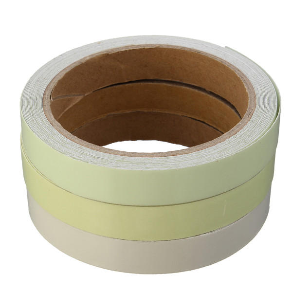 15 mm × 5 m pet-lichtgevende waarschuwingstape pvc-acryl opslaglichttape