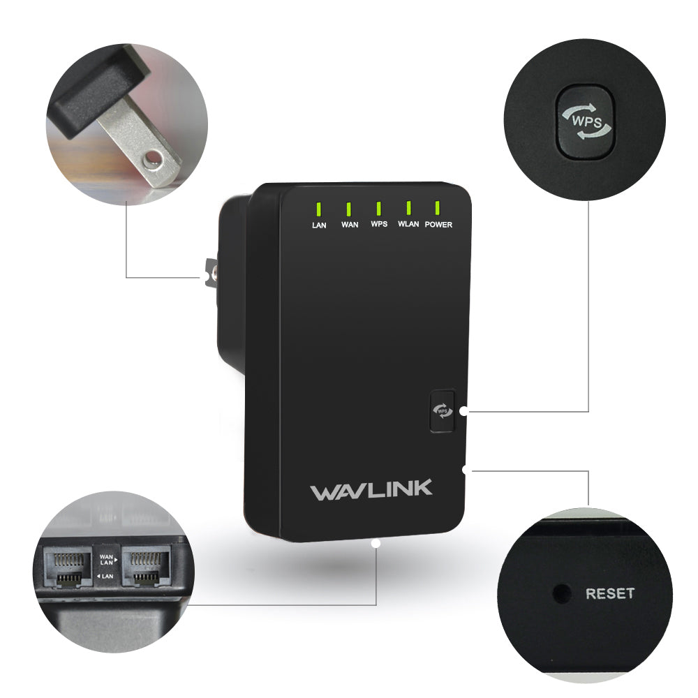 wavlink wl-wn523n2 300mbps draadloze wifi router repeater ap-modus 802.11n/b/g
