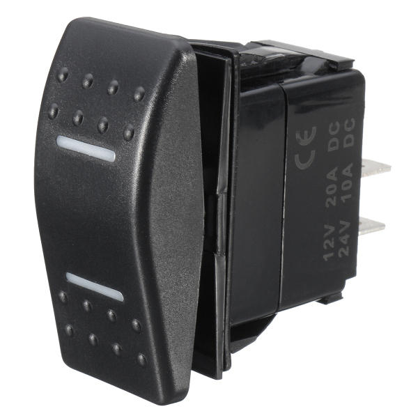 12v 24v led marine 7pin dpdt aan-uit aan 2 lichten rocker switch rv boat universal